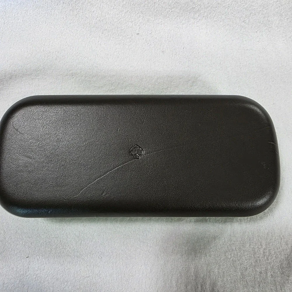 Kate Spade Sunglasses Hard Case Green Black Clam Shell‎ With Microfiber Cloth 7
